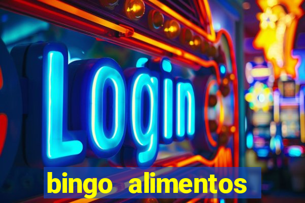 bingo alimentos para imprimir